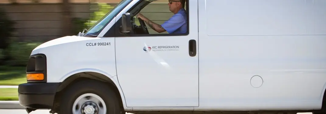 KIC Refrigeration service vehicle serving Steiner Ranch area